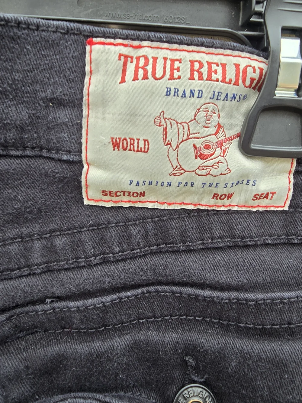 True Religion Black Men’s Ricky Jeans Classic Straight Fit Size 29